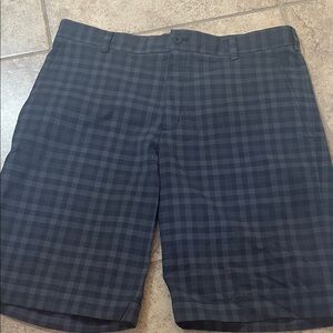Nike golf Men's black/gray Plaid Performance Shorts
